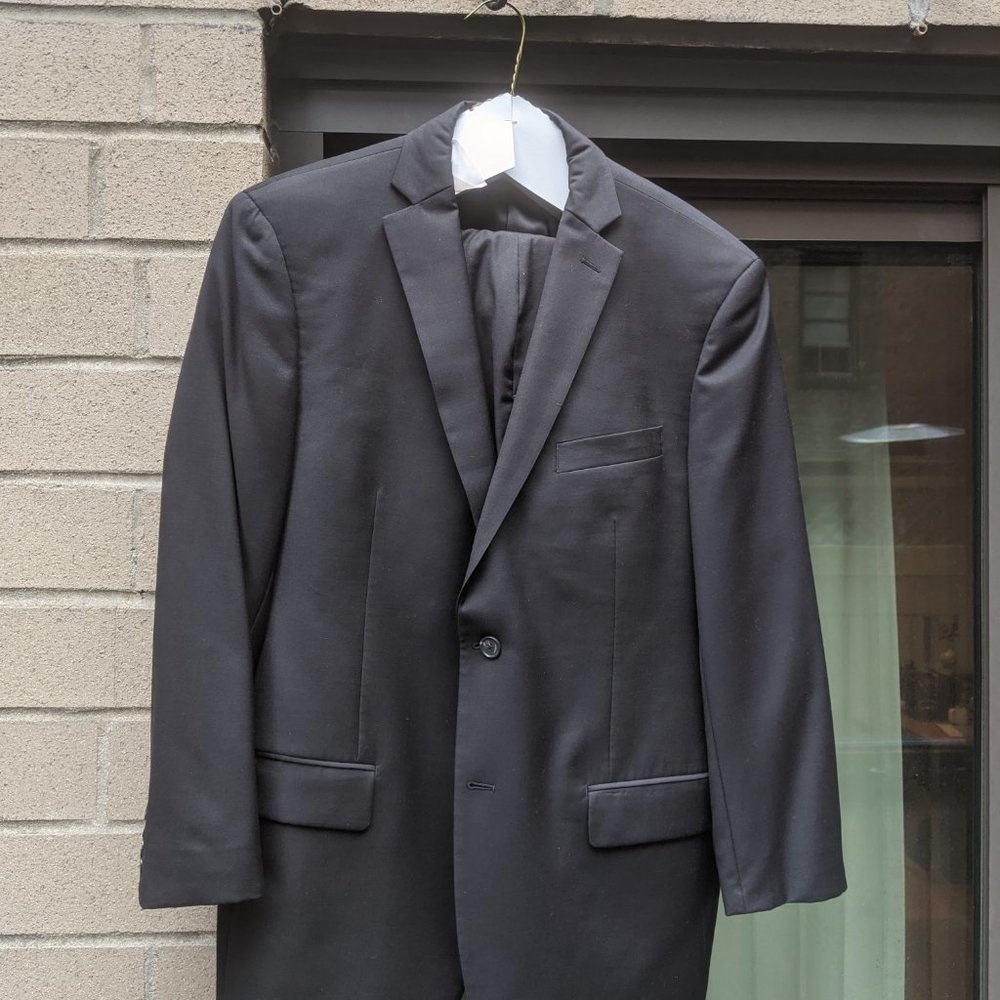 Michael Kors Black 42R Suit + 35 Pants
